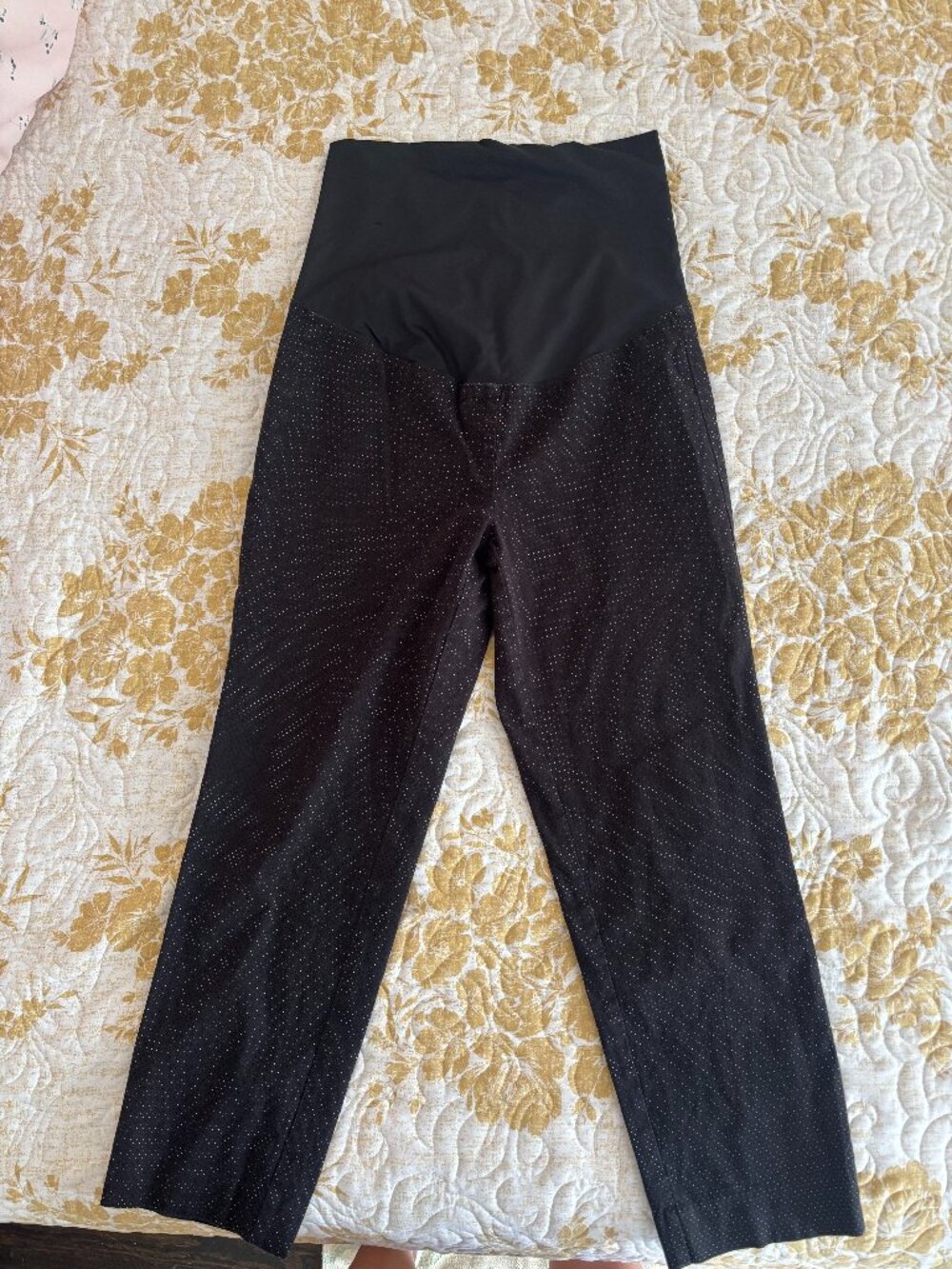 LOFT Maternity Petite Black Ankle Pants Size 10P